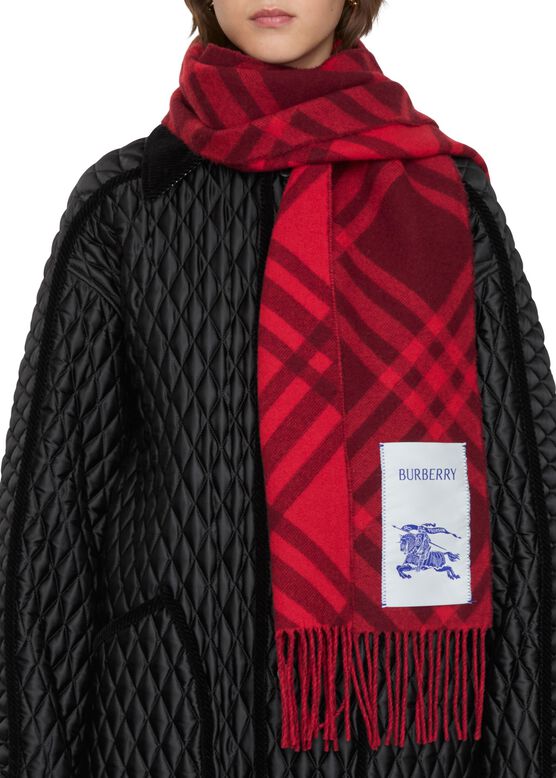 Check Cashmere Scarf, , hi-res