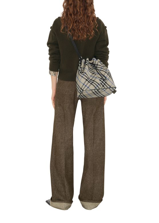 Medium Check Bucket Bag, , hi-res