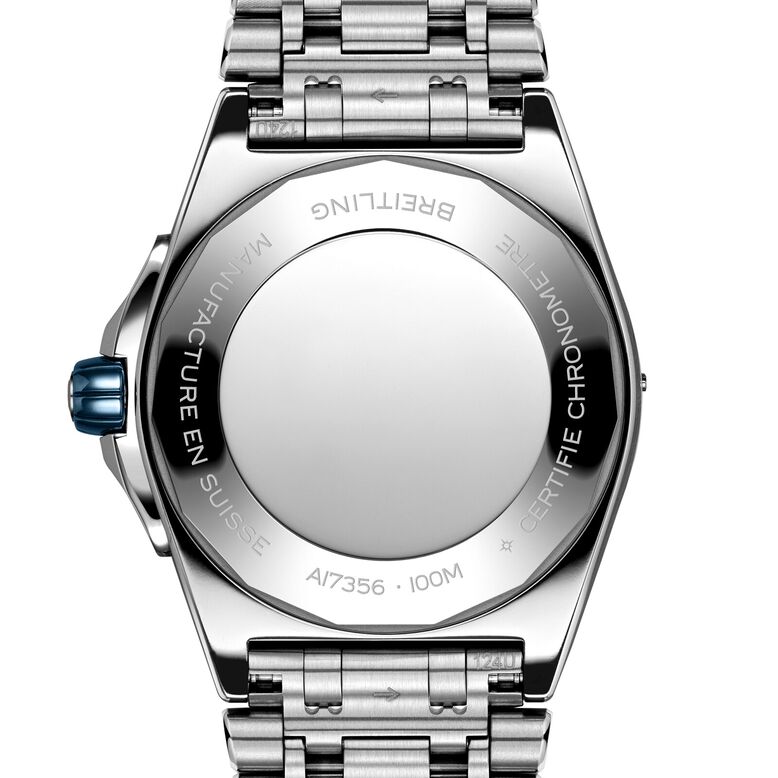 Super Chronomat Automatic 38 Blue Stainless Steel Bracelet Watch, , hi-res