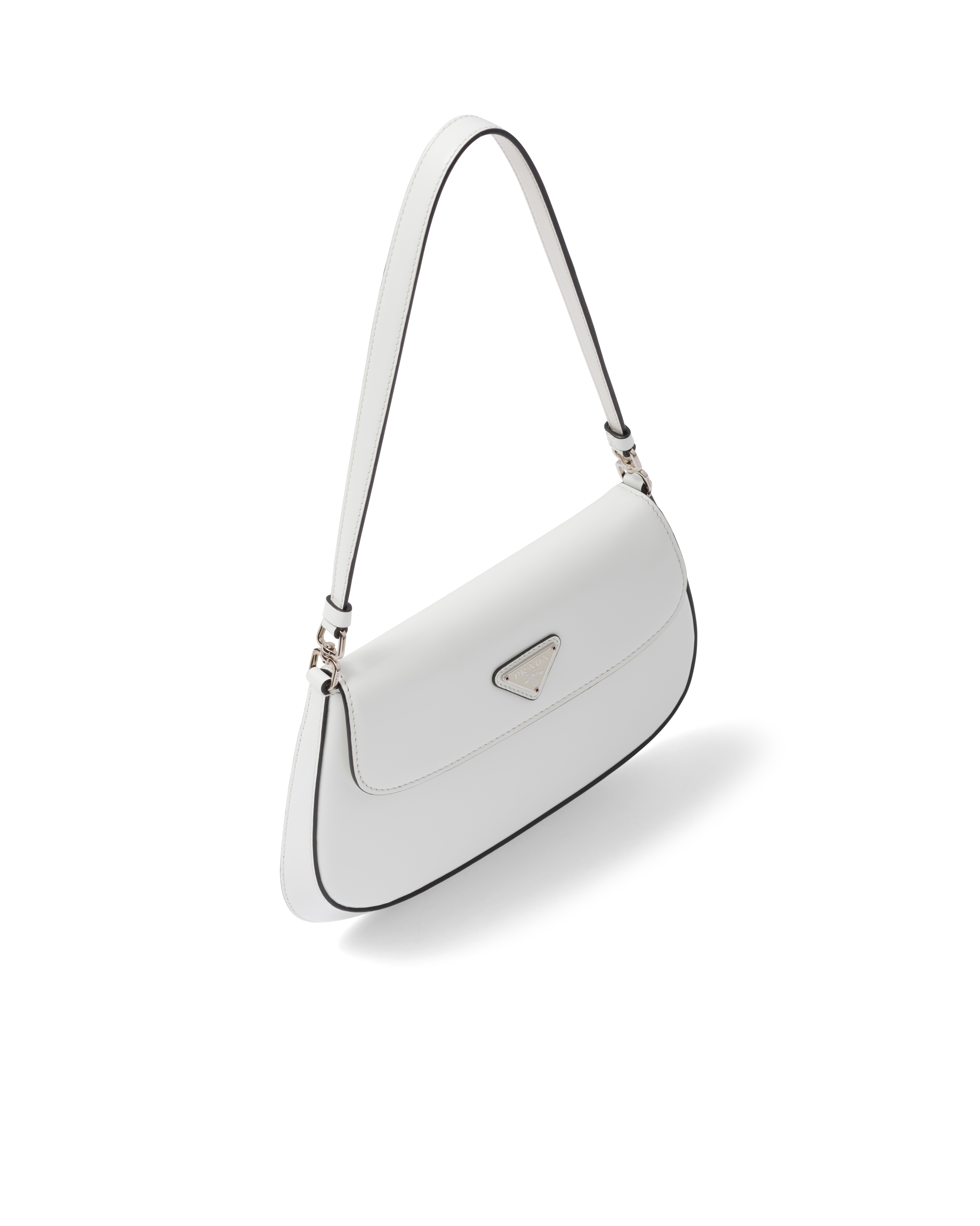 Prada Prada Cleo brushed leather shoulder bag with flap Shoulder