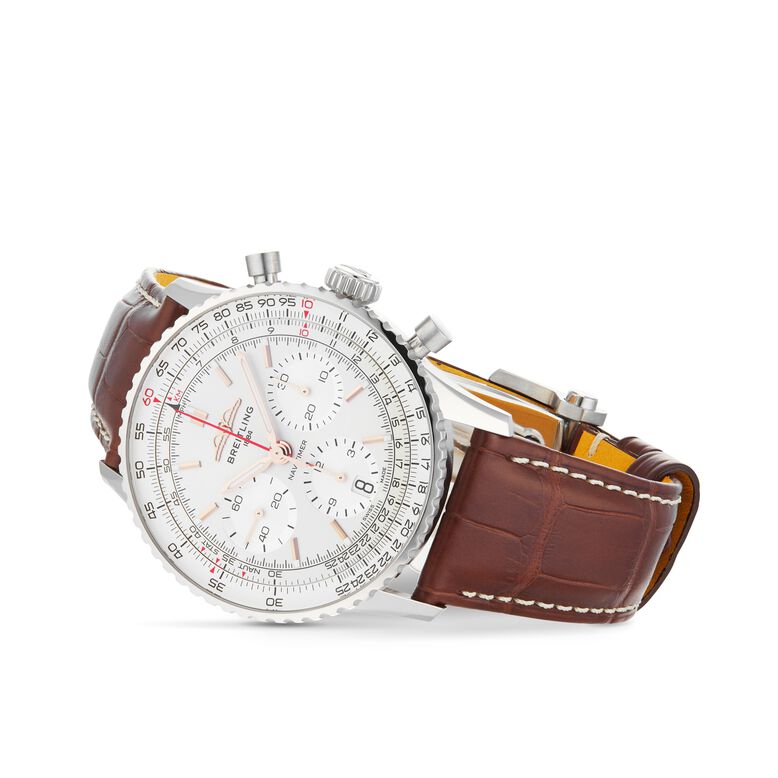 Navitimer B01 Chronograph 41 Stainless Steel Watch, , hi-res