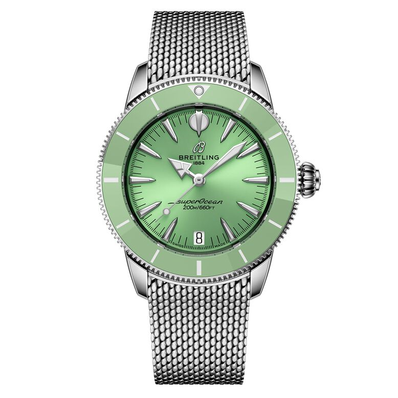 Superocean Heritage Automatic 36mm Unisex Watch Green, , hi-res