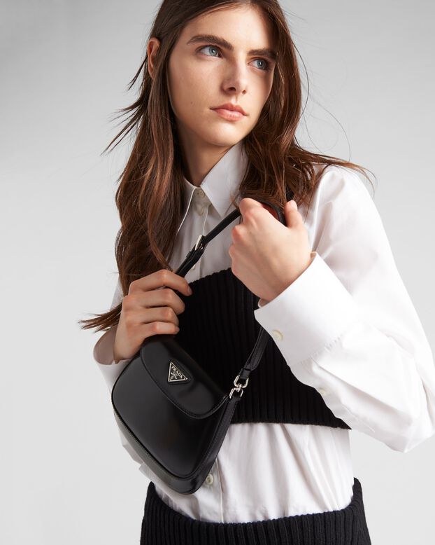 Prada Cleo brushed leather mini bag, , hi-res