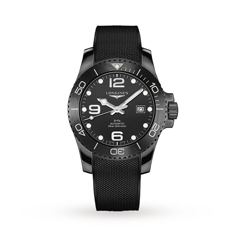 All-black Ceramic Hydroconquest 43mm Automatic Mens Watch, , hi-res