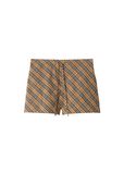 Check Cotton Pyjama Shorts, , hi-res