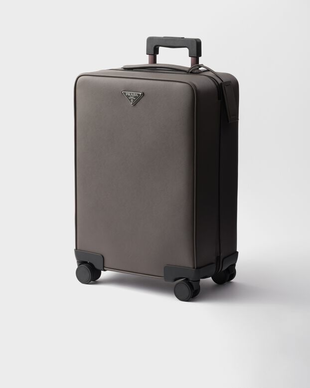 Saffiano leather trolley, , hi-res
