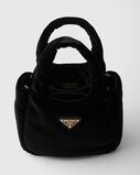 Padded velvet mini handbag, , hi-res