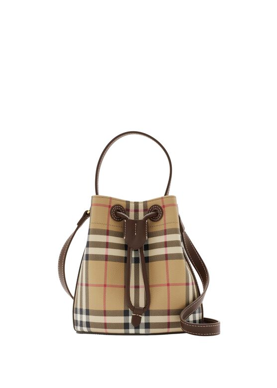 Mini Check Bucket Bag, , hi-res