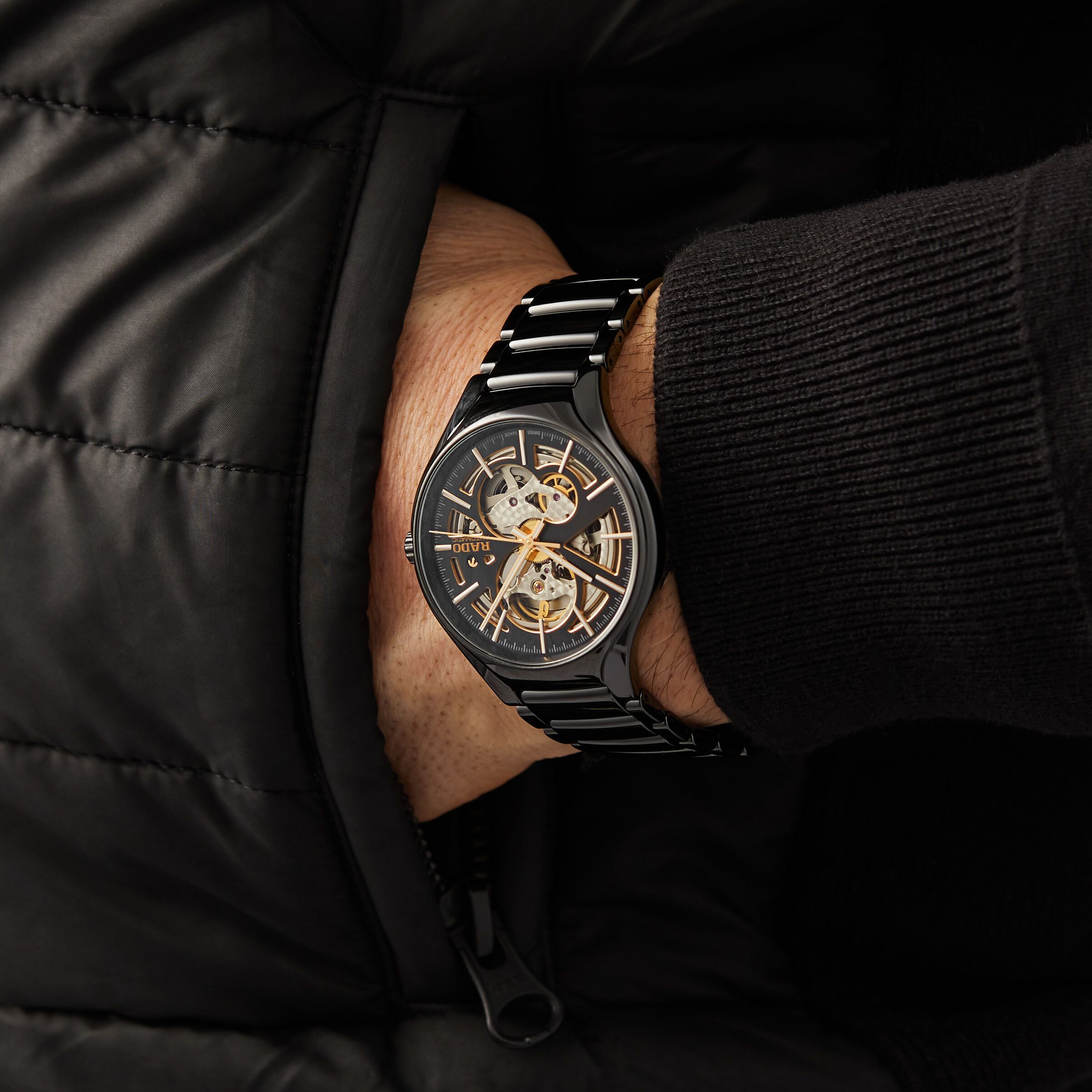 Rado skeleton watch outlet