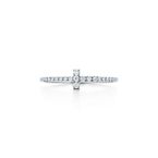 Tiffany T Diamond Wire Band Ring in White Gold - Size 5