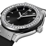 Classic Fusion Titanium Diamonds 33mm Ladies Watch Black, , hi-res