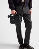 Small Re-Nylon and Saffiano leather shoulder bag, , hi-res