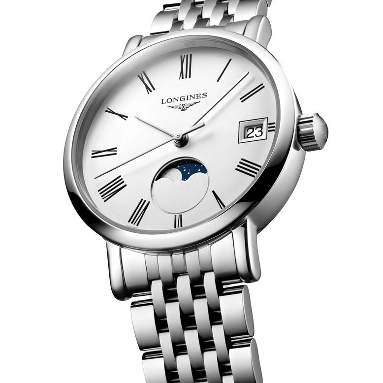 Elegant Collection 30mm Ladies Watch White Stainless Steel, , hi-res