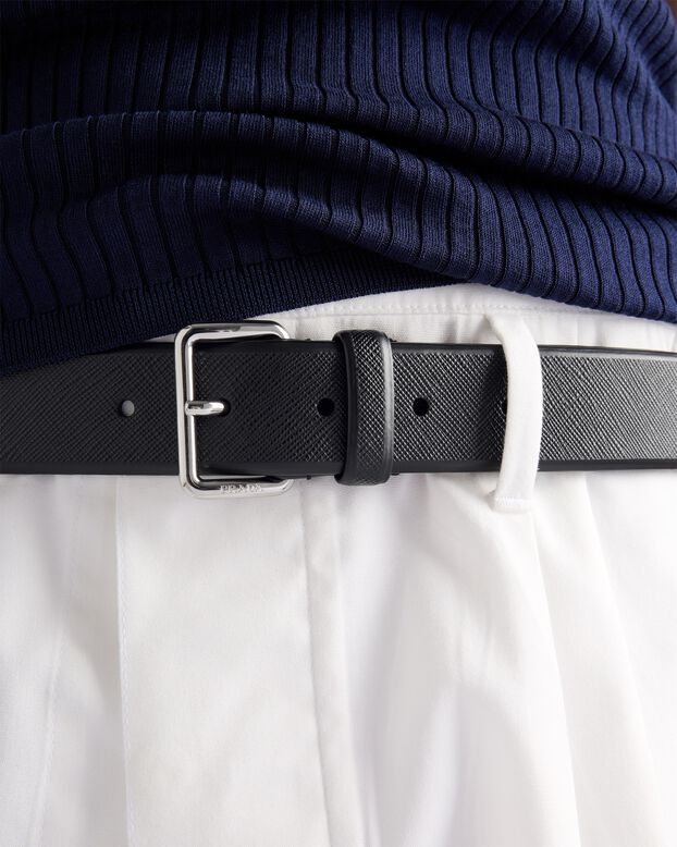 Saffiano belt, , hi-res