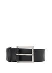 Check Leather Belt