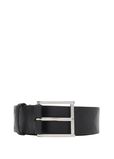 Check Leather Belt, , hi-res