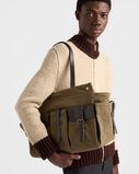 Prada Route canvas and leather tote bag, , hi-res