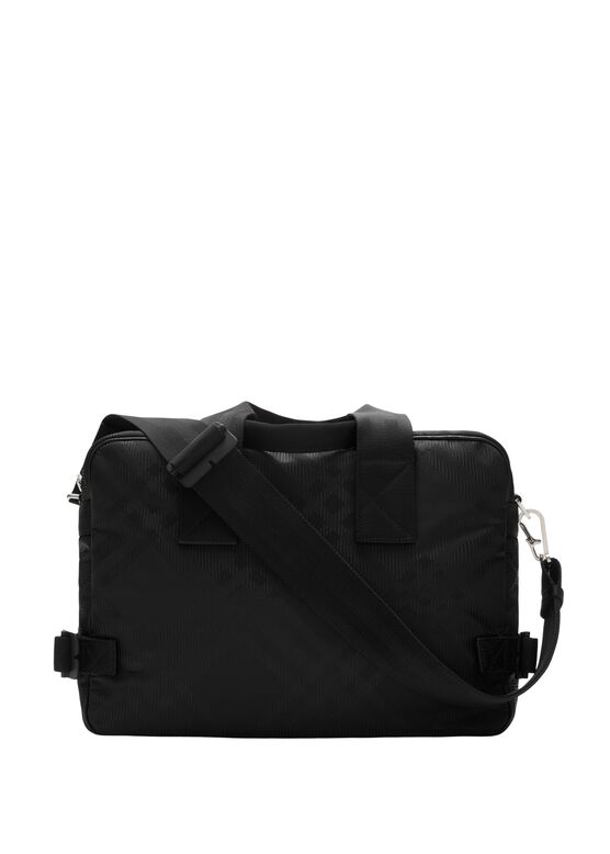 Check Jacquard Briefcase, , hi-res
