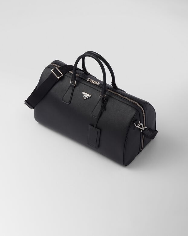 Saffiano leather travel bag, , hi-res