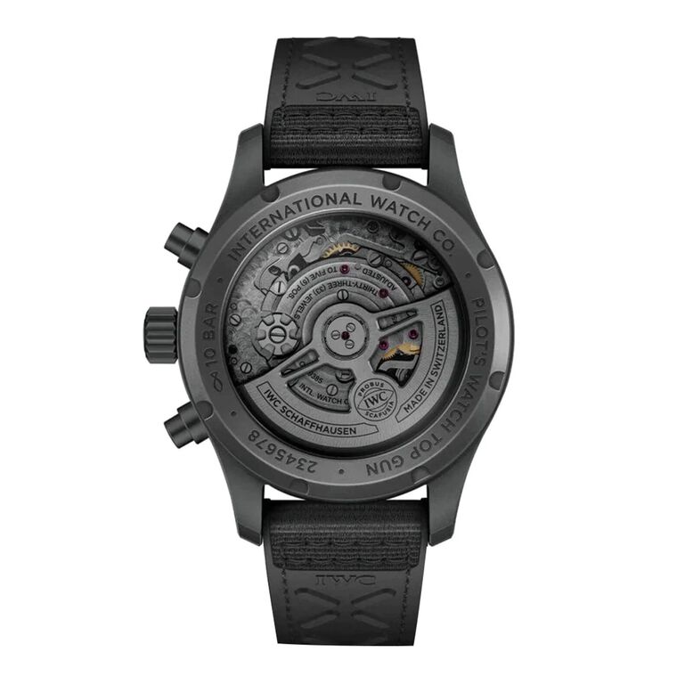 Pilot&#39;s Chronograph Top Gun Ceratanium 41mm Mens Watch Black, , hi-res