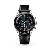 Speedmaster Anniversary Series 40mm Mens Watch Blue -Black Leather Strap, , hi-res