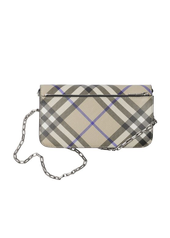 Check Chain Strap Wallet, , hi-res