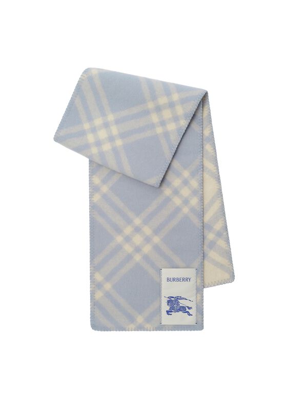 Check Wool Scarf, , hi-res
