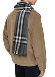 Reversible Check Wool Silk Scarf, , hi-res