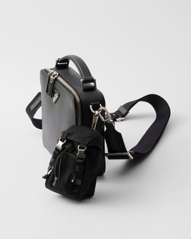 Re-Nylon mini pouch keychain charm, , hi-res