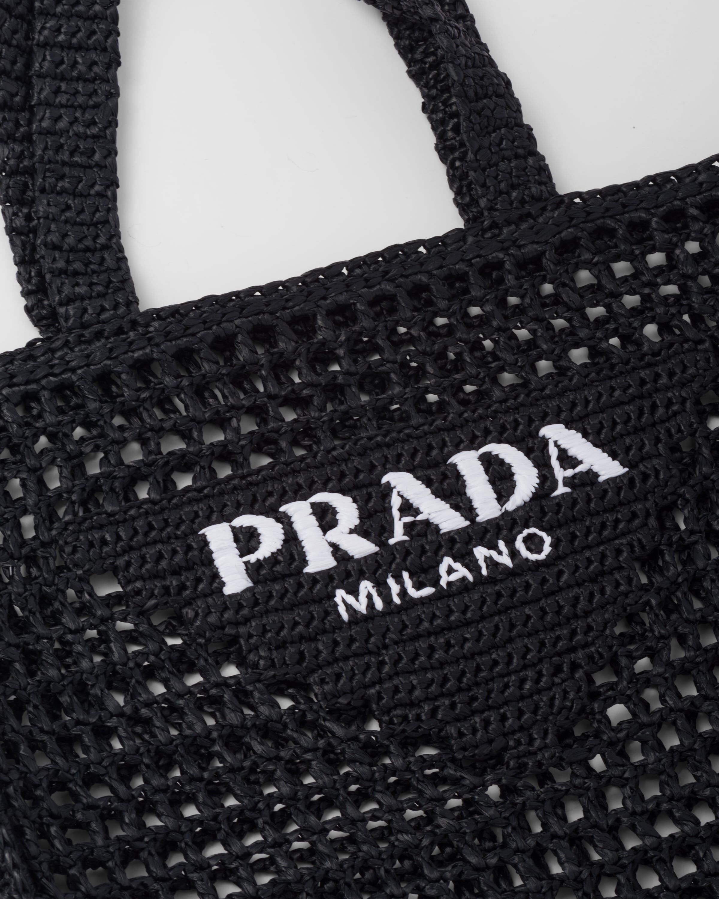 Prada Crochet tote bag with logo Tote | Heathrow Reserve