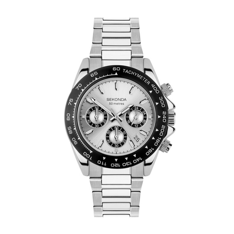 Athleisure Sport Circuit Watch - Silver, , hi-res