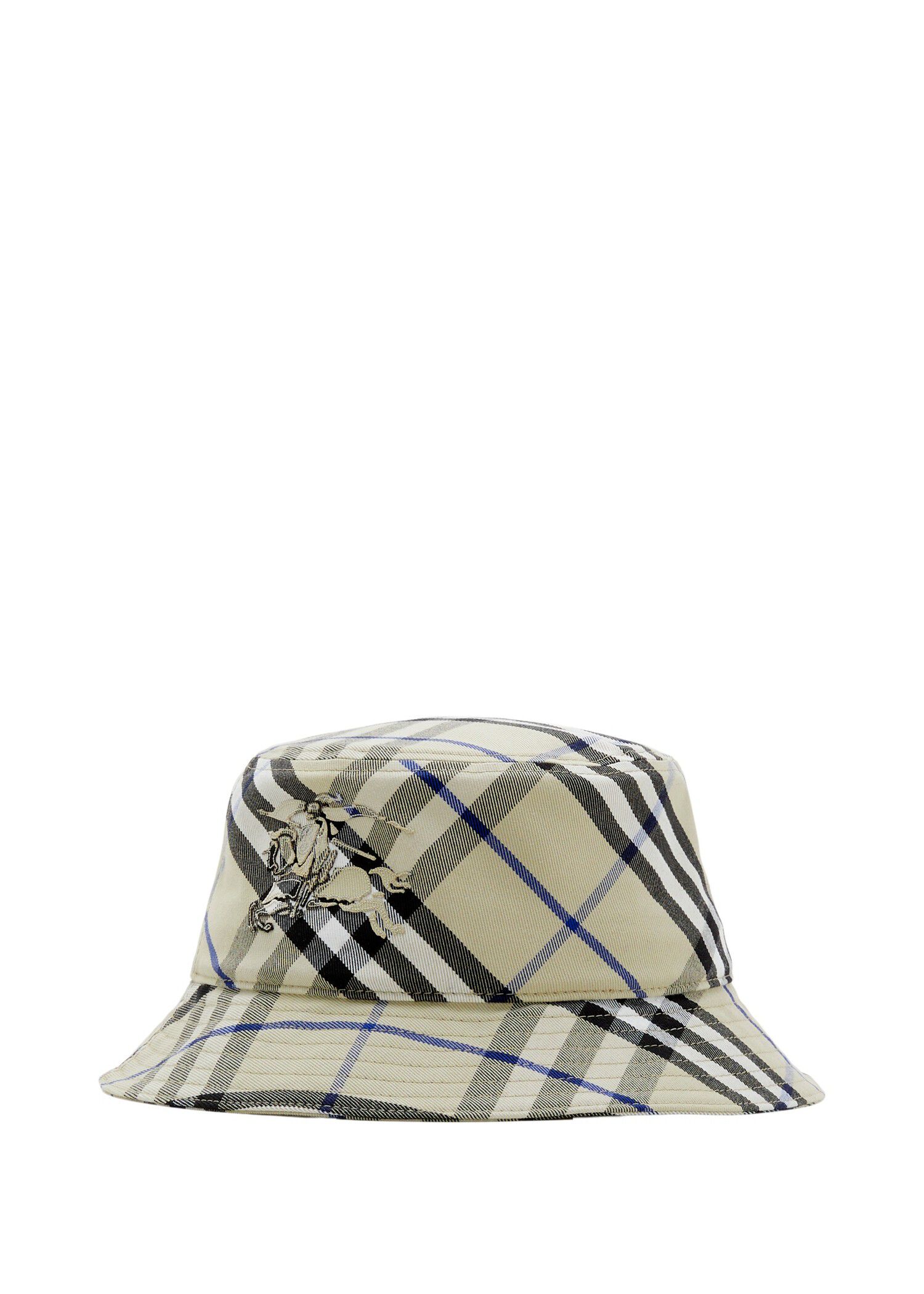 ★Burberry★EKD コットン バケット ハット EKD Cotton Bucket Hat in Heron - Men | Burberry® Official