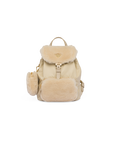 Re-Nylon and shearling backpack