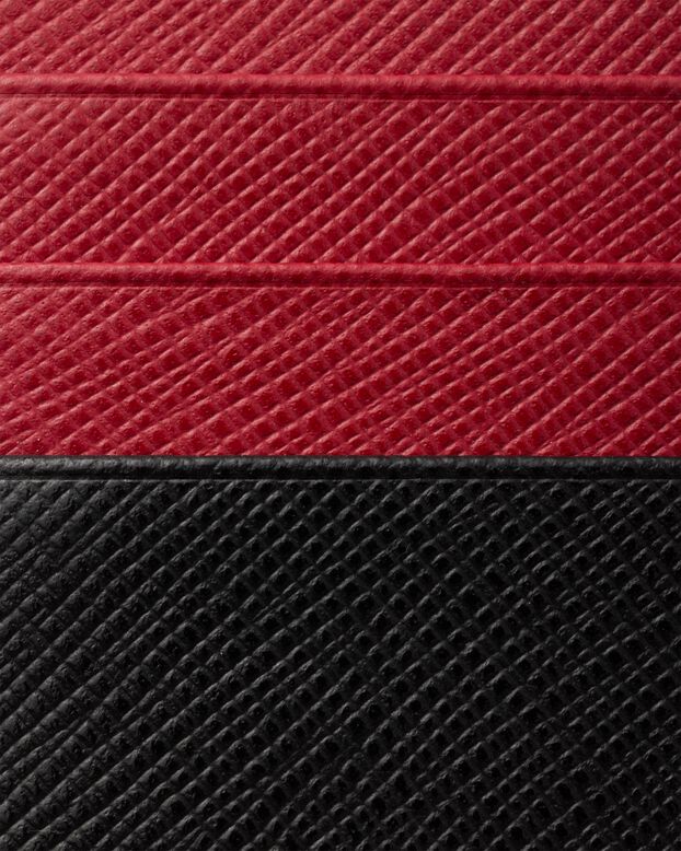 Saffiano leather card holder, , hi-res