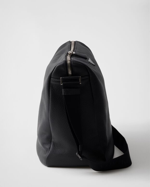 Large leather shoulder bag, , hi-res