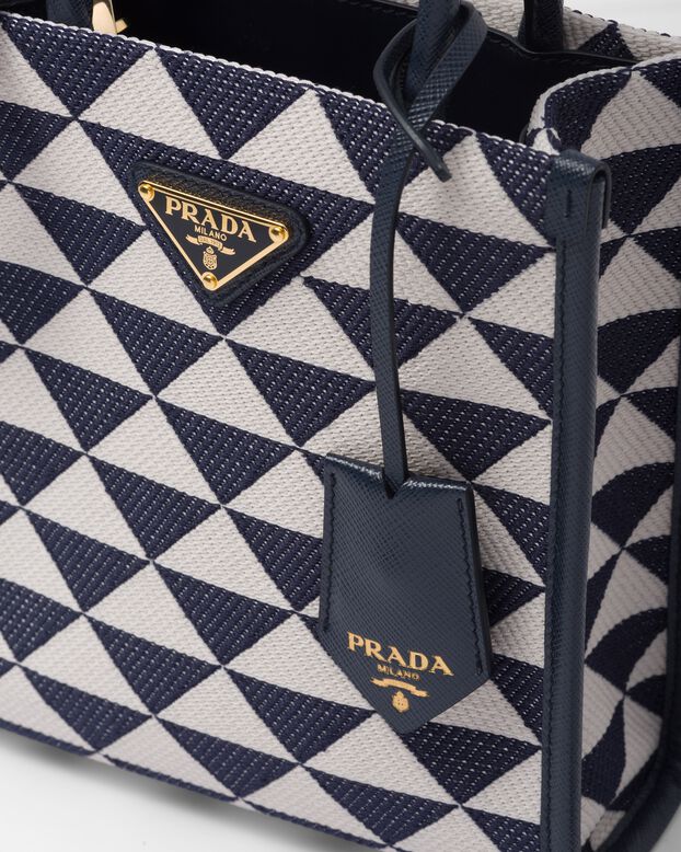 Prada Symbole embroidered fabric mini bag, , hi-res