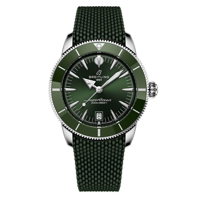 Superocean Heritage B31 Automatic 42mm Mens Watch Green Rubber, , hi-res