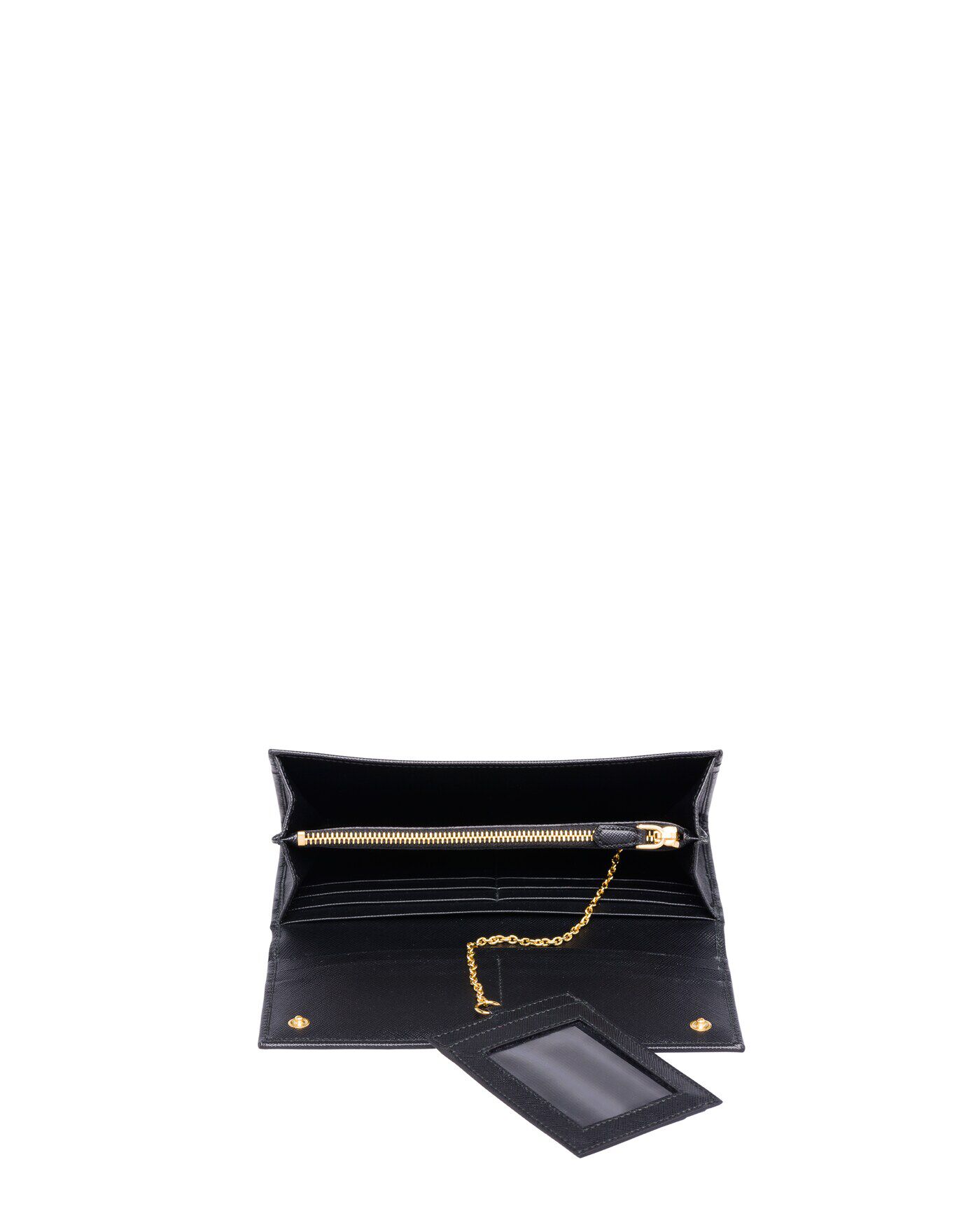 Large saffiano leather wallet prada top