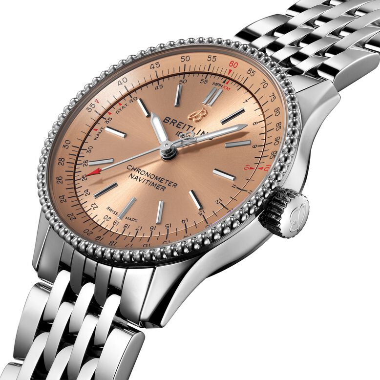 Navitimer Automatic 35 Stainless Steel Watch, , hi-res