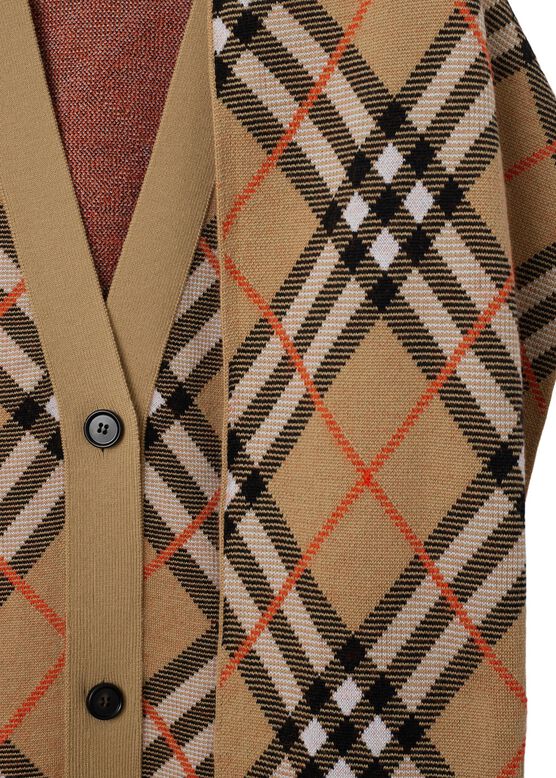 Check Wool Mohair Blend Cape, , hi-res