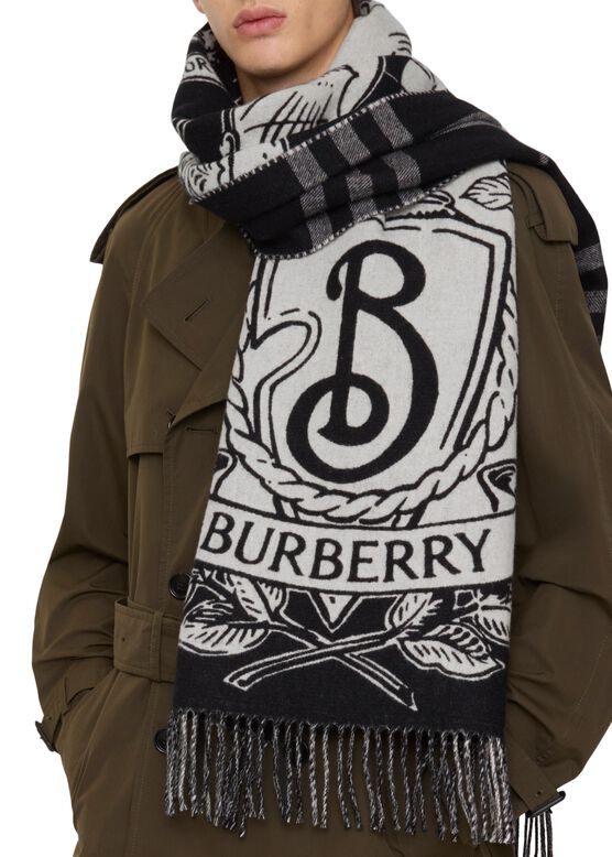 Wide Reversible Stormy Knight Scarf, , hi-res