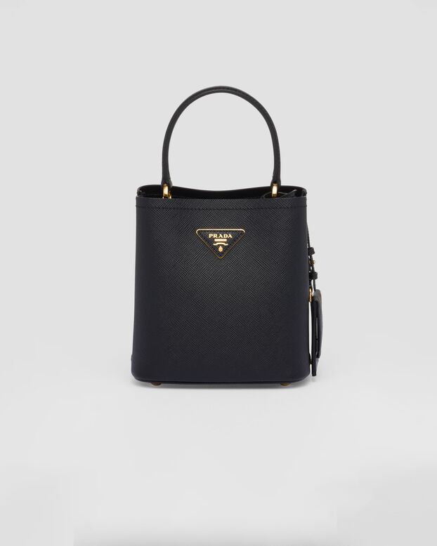 Small Saffiano Leather Prada Panier Bag, , hi-res