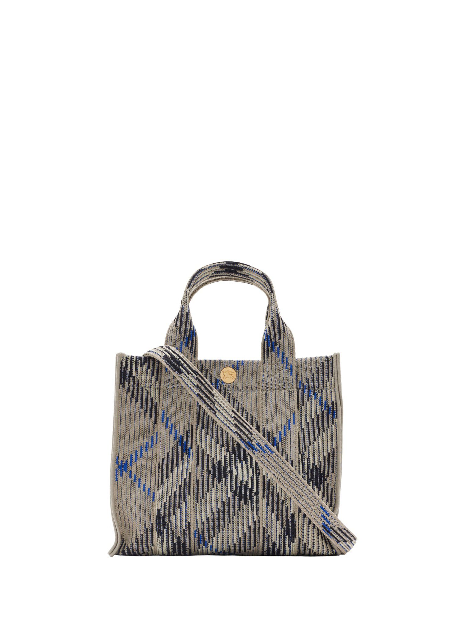 Burberry Mini Check Knitted Tote Women | Heathrow Reserve
