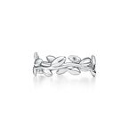 Paloma Picasso® Olive Leaf Band Ring in Silver, Narrow - Size 7