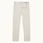 Griffon Linen Ob Stripe White Sand