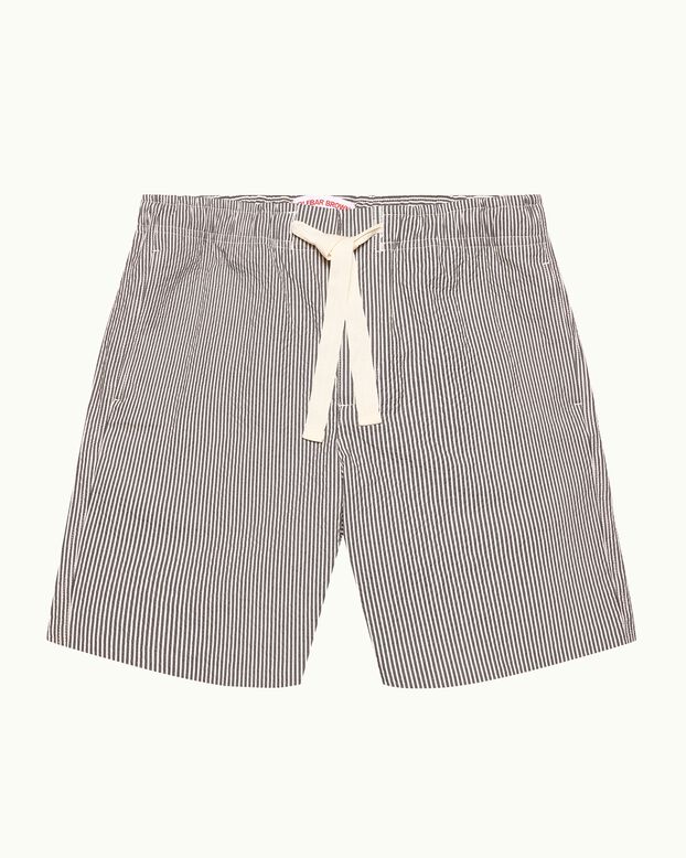 Alex Short Seersucker Stripe Charcoal/White Stripe, , hi-res