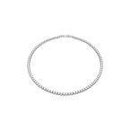 Matrix Tennis Necklace - White Rhodium