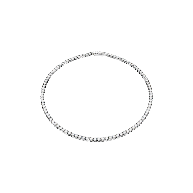 Matrix Tennis Necklace - White Rhodium, , hi-res