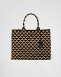 Prada Symbole embroidered fabric tote bag, , hi-res