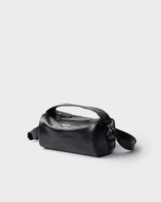 Leather shoulder bag, , hi-res